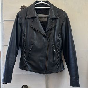 Vintage UNIK premium leather moto jacket